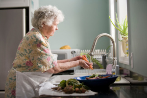 Senior Woman in Kitchen