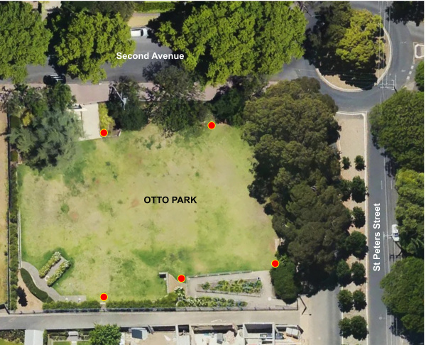 Proposed Lighting Plan for Otto Park Map