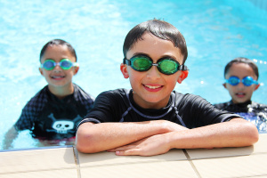 Sport and rec - boys in swimming pool